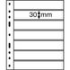 Лист к альбому Leuchtturm, OPTIMA, 2x7 делений по 180 x 30 мм, черный, 7S