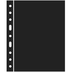 Прокладочный лист Leuchtturm, для листів - обкладинок ENCAP, чорний